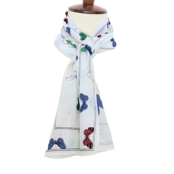 Eva MT Accessories - Vintage Eva MT Butterfly Scarf
